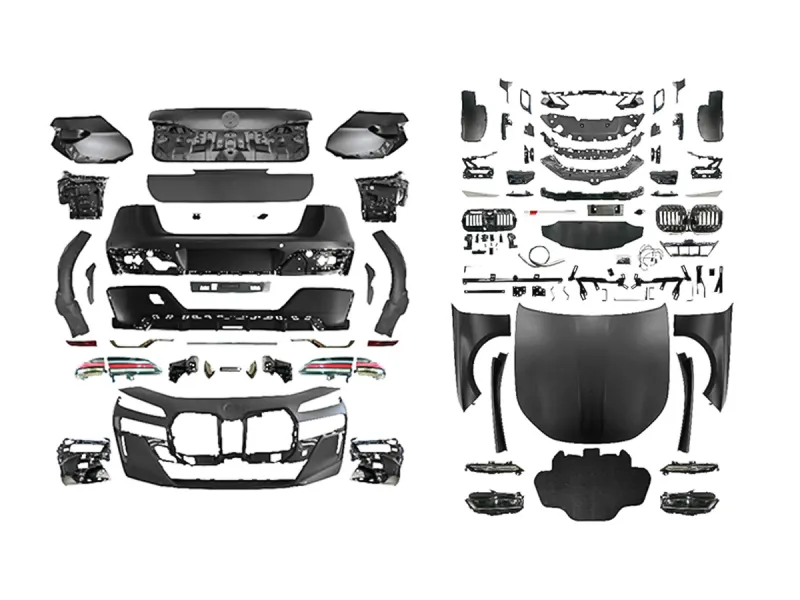 BMW 7 Serisi F01 2009-2015 Komple Gövde Kiti [DONUSUM => G70] <O-O> Egz.Çıkışlı, Panj-lu, Kaput/Çamurluk/Bagaj Kap., Far/Stop -///M-Sport- 2008-12 | WENDER BA0012212