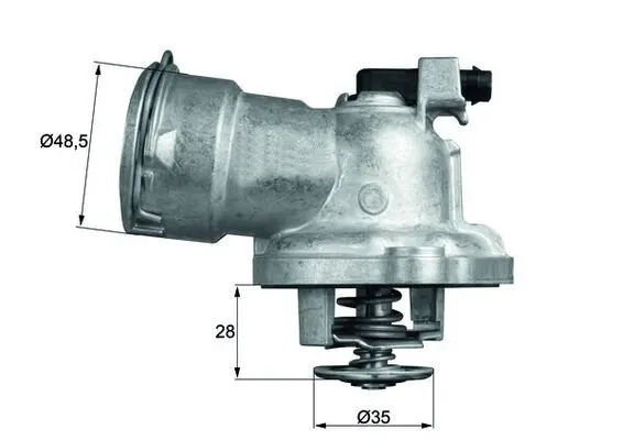 Mercedes C Serisi W203 OM642 Termostat | MAHLE TM 28 87
