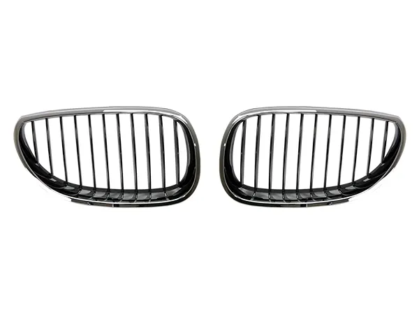 BMW 5 Serisi E60 LCI 2003-2009 Panjur (Set) Krom/Siyah | WENDER BA0603101