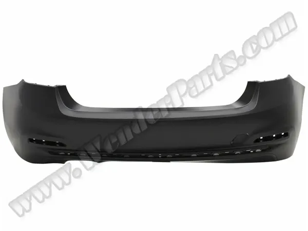 BMW 3 Serisi F30 2012-2018 Tampon Arka; Çift Egzoz Çıkışlı Egzoz Çıkışlı, Nikelaj Delikli | WENDER BN51127384603
