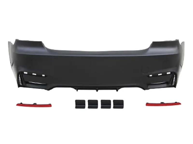 BMW 3 Serisi E92 2005-2013 Komple Tampon Arka; Dörtlü Egzoz Çıkışlı Egzoz Çıkışlı | WENDER BA51128046675M4