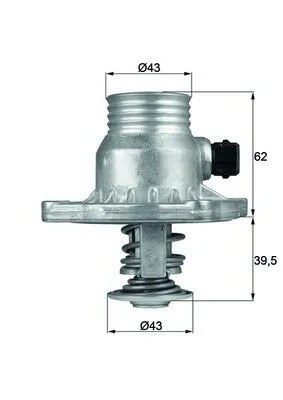 BMW 7 Serisi E38 M62 Termostat | MAHLE TM 11 105