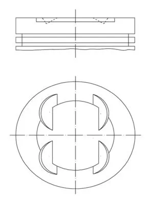 BMW 3 Serisi E36 S50 Piston 86.40mm STD | MAHLE 083 01 00