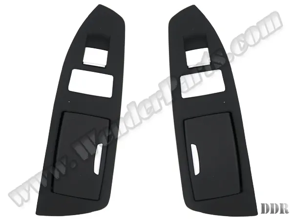 BMW 7 Serisi F01 Cam Düğme Çerçevesi Set Arka Sol&Sağ Küllüklü Siyah Arka Güneşlik | WENDER BA9169047/048