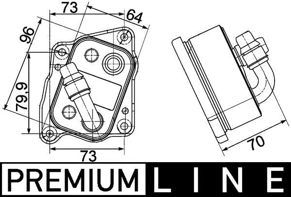 BMW 3 Serisi E90 N45 Motor Yağ Soğutucusu | MAHLE CLC 107 000P