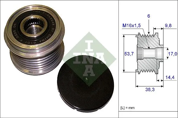 BMW 1 Serisi F21 114 d Alternatör Kasnağı | INA 535 0203 10
