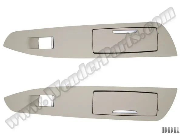 BMW 7 Serisi F01 Cam Düğme Çerçevesi Set Arka Sol&Sağ Küllüklü Krema | WENDER BA9168645/646