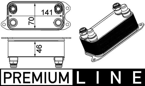 Mercedes C Serisi W204 OM651 Otomatik Şanzıman Yağ Soğutucusu | MAHLE CLC 227 000P