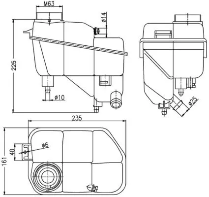 Mercedes E Serisi W211 OM646 Su Deposu | MAHLE CRT 202 000S