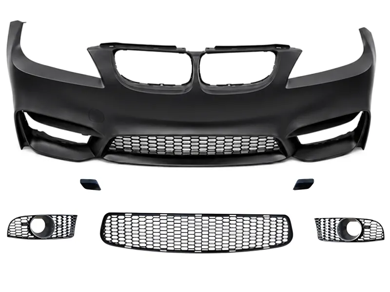 BMW 3 Serisi E92 2005-2013 Komple Tampon Ön; Far Yıkamalı, Sis Farı Delikli, Park Sensörlü | WENDER BA51118043959R4
