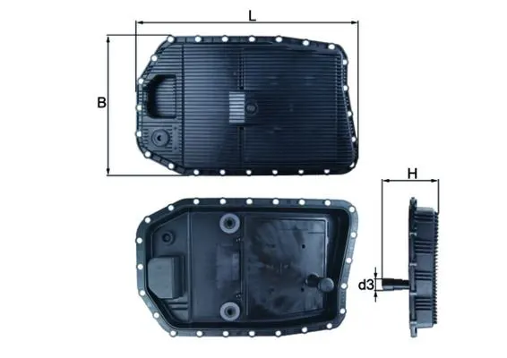 BMW 5 Serisi E60 Otomatik Şanzıman Yağ Filtresi | MAHLE HX154