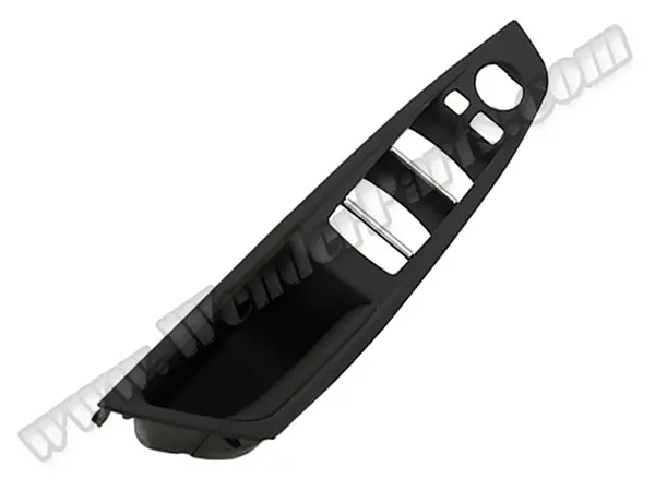 BMW 5 Serisi F10 LCI Cam Düğme Çerçevesi Ön Sol Siyah | WENDER BA51417225873