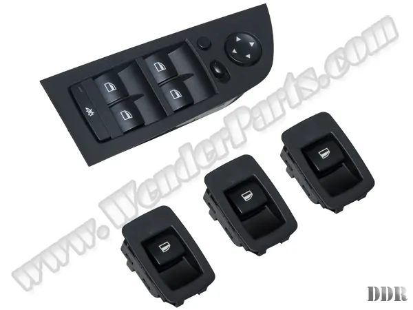BMW 3 Serisi E90 LCI Cam Düğmesi Set Siyah Çerçeveli Karartmalı & Katlamalı Ayna | WENDER BA61319217332S4