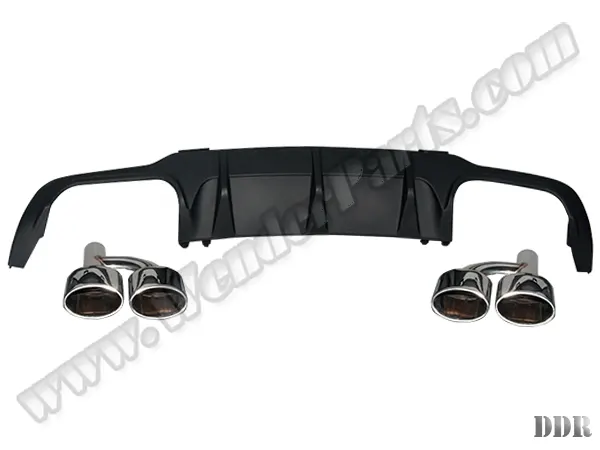 Mercedes C Serisi W204 2007-2013 Tampon Difüzör Seti Arka; Dörtlü Egzoz Çıkışlı Egzoz Uçlu | WENDER MA2048854525S1