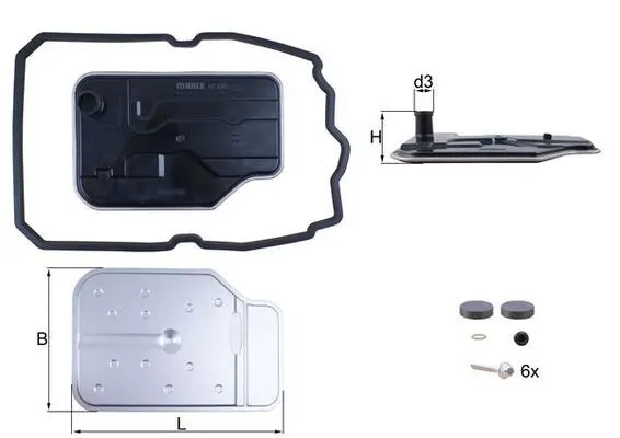 Mercedes C Serisi W205 OM651 Otomatik Şanzıman Yağ Filtresi Contalı | MAHLE HX 230KIT