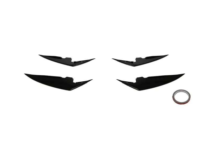 BMW 3 Serisi G20 2018- Tampon Bıçağı Ön (Set) Alt; Piano-Siyah (OEM/Plastik) -///M-Sport- 2022- | WENDER BA51195A4B371