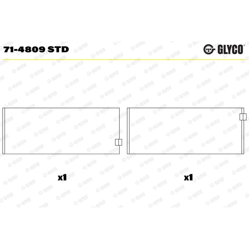 Mercedes Vito W639 OM642 Kol Yatak STD | GLYCO 71-4809 STD