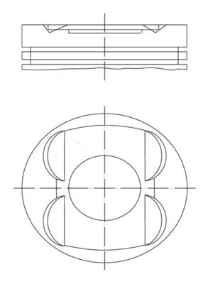 Mercedes ML Serisi W163 M113 Piston 89.90mm STD | MAHLE 001 14 00