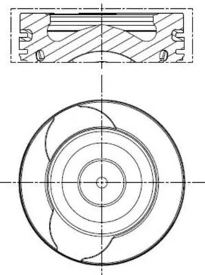 Mercedes A Serisi W176 OM607 Piston 76.00mm STD | MAHLE 021 PI 00128 000