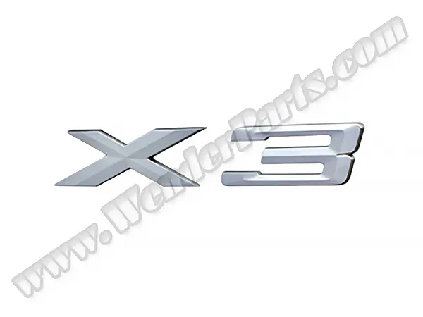 BMW X3 E83 Bagaj Yazısı -X3- | WENDER BA51143330132
